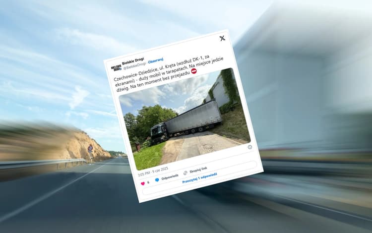 Ciężarówka w Czechowicach-Dziecicach utknęła dwa razy jednego dnia