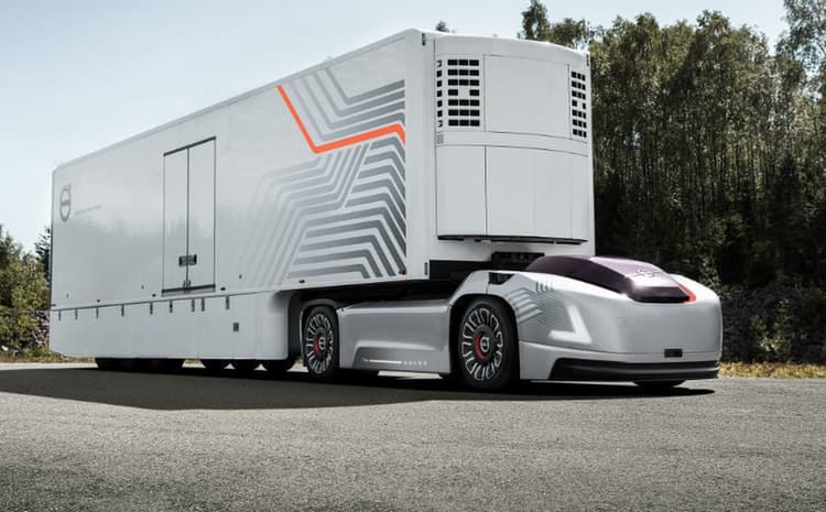 elektryczna autonomiczna ciężarówka volvo