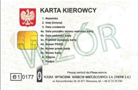 karta kierowcy