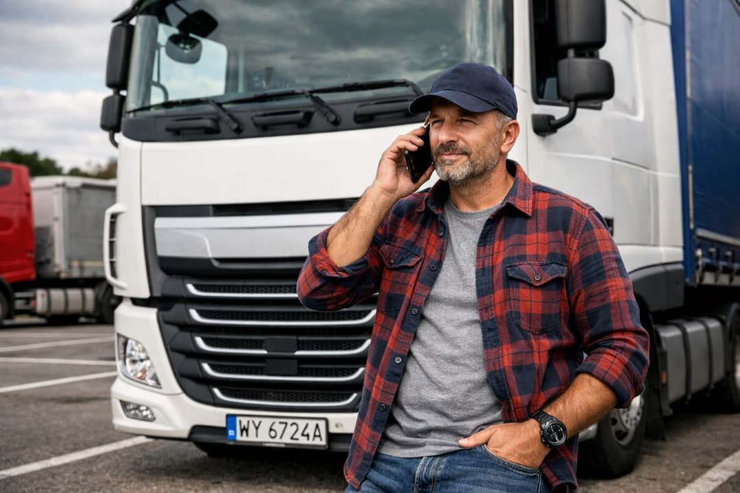 kierowca rozmawia telsmall