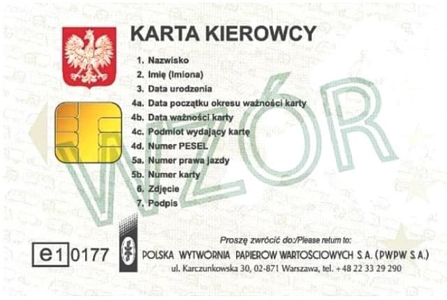 karta kierowcy