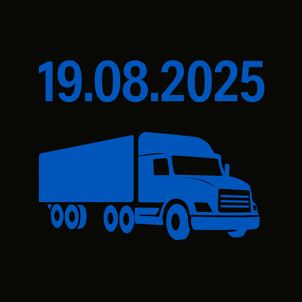 niebieska ciezarowka i data