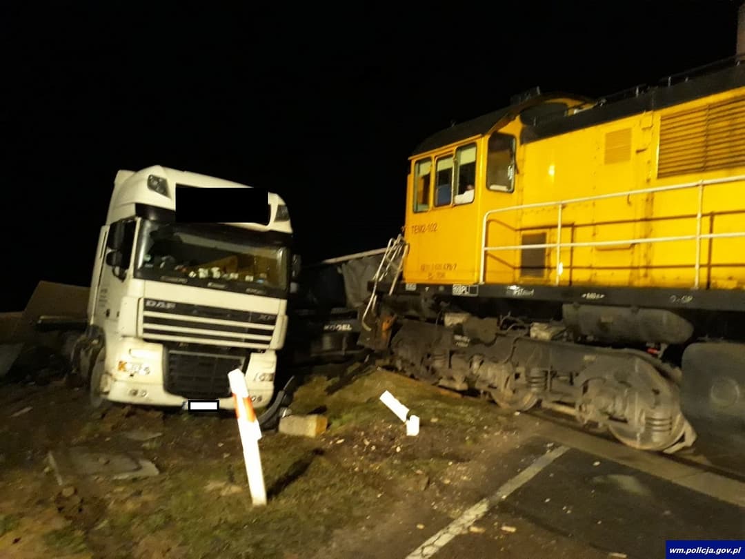 policja przejazd wypadek